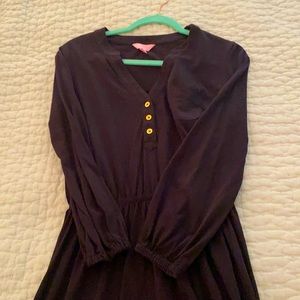 Lilly Pulitzer Cotton Black Dress